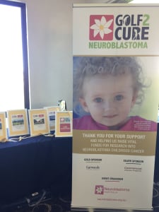 Banner for Golf2Cure showing Sienna Hoffmann